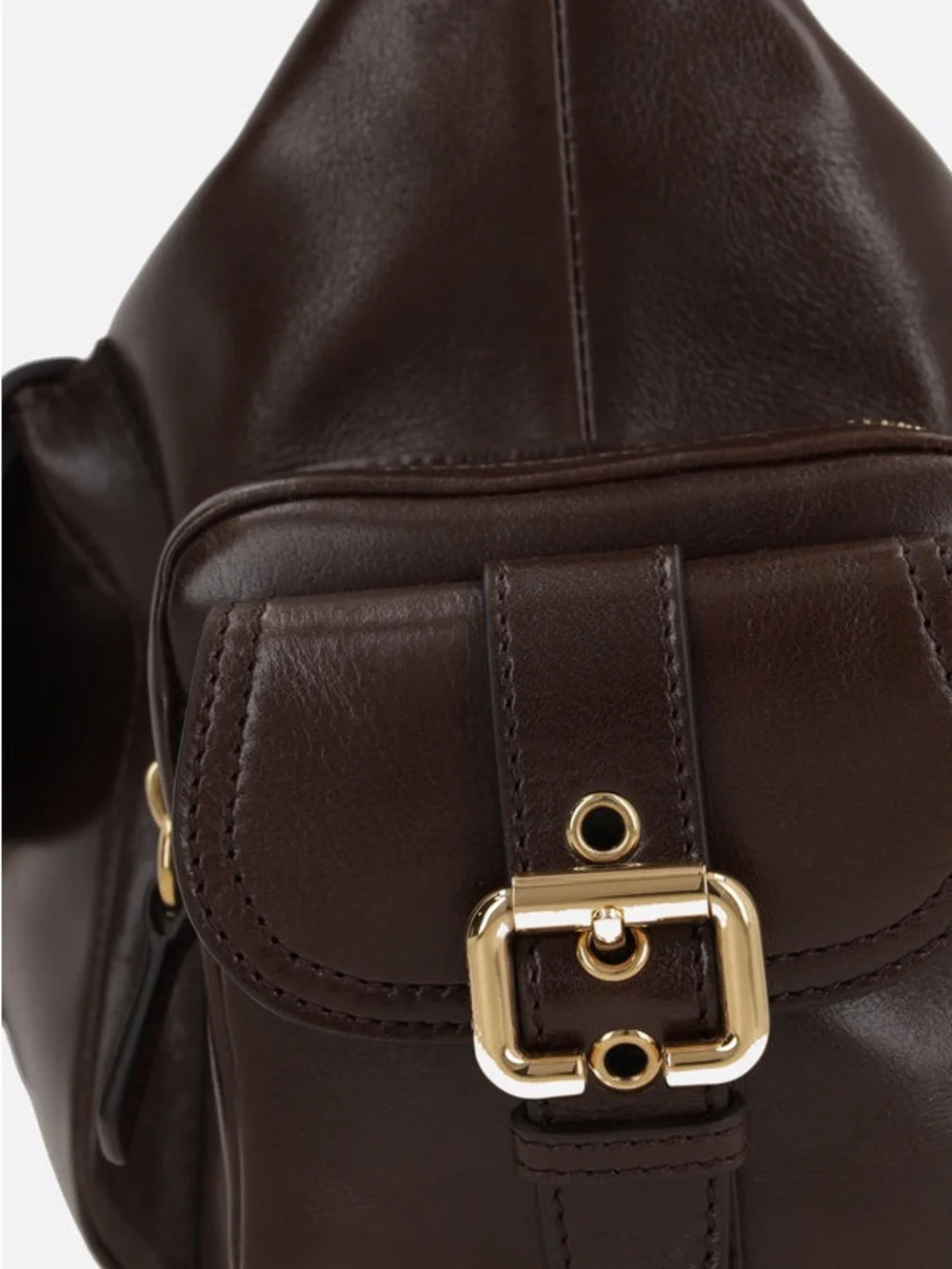 Chloe Medium Camera Bag Chocolate Brown Buffalo Leather
